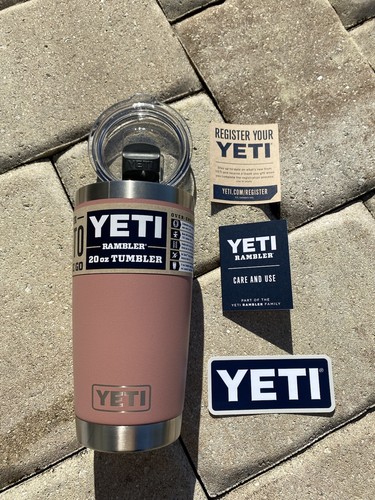 yeti 20 oz tumbler sandstone pink