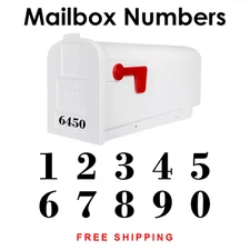 Mailbox Numbers House Number Vinyl Decal Sticker Label | HOA Approved 549