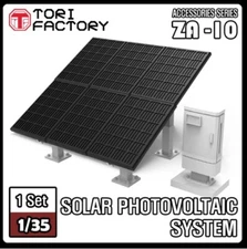 Tori Factory 1/35 Solar Photovoltaic System Resin Accessories Model Kit #ZA-10