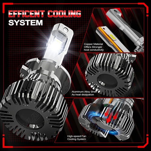 For Lexus LS460 2007-2012 LED Headlight High&Low Beam + Fog Light Bulbs Kit - Picture 10 of 18