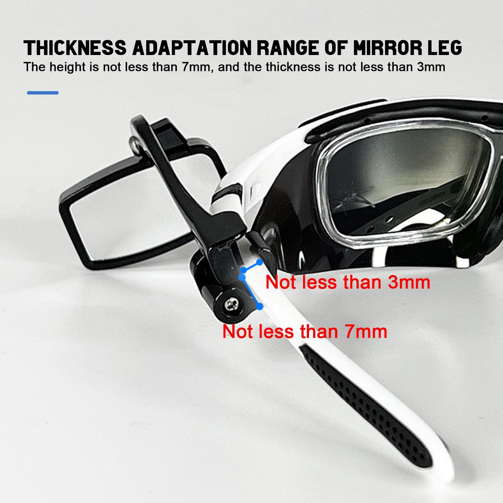Cycling Eyeglass Mirror BlastResistant Universal Rear View Mirror. eBay