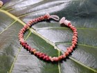 Beau bracelet coquillage Kahelelani au motif chevrons 7,5" jolies couleurs