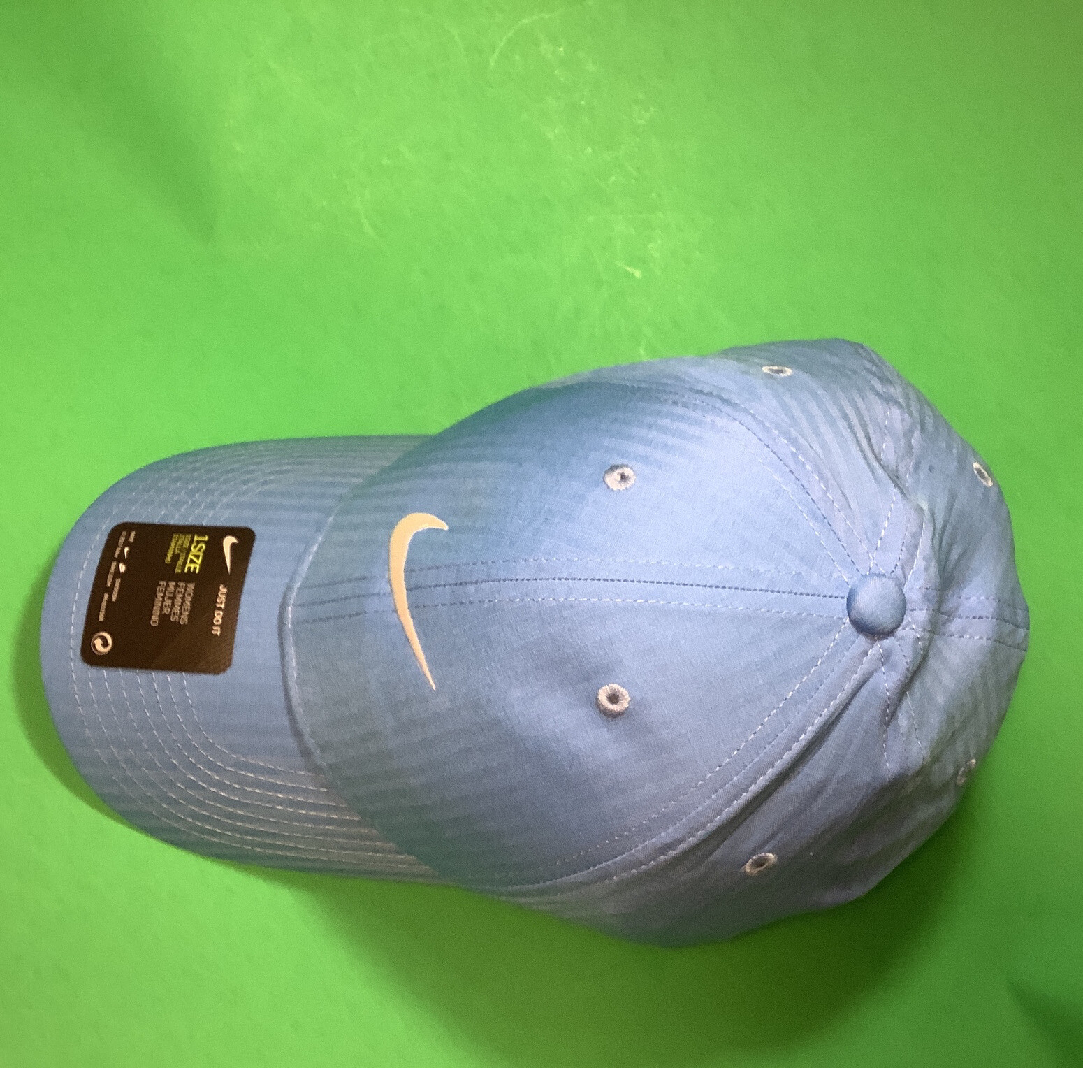 NIKE MISC Adult Unisex Golf Snapback Hat Lightweight ONE SIZE Light Blue NEW thumbnail 5