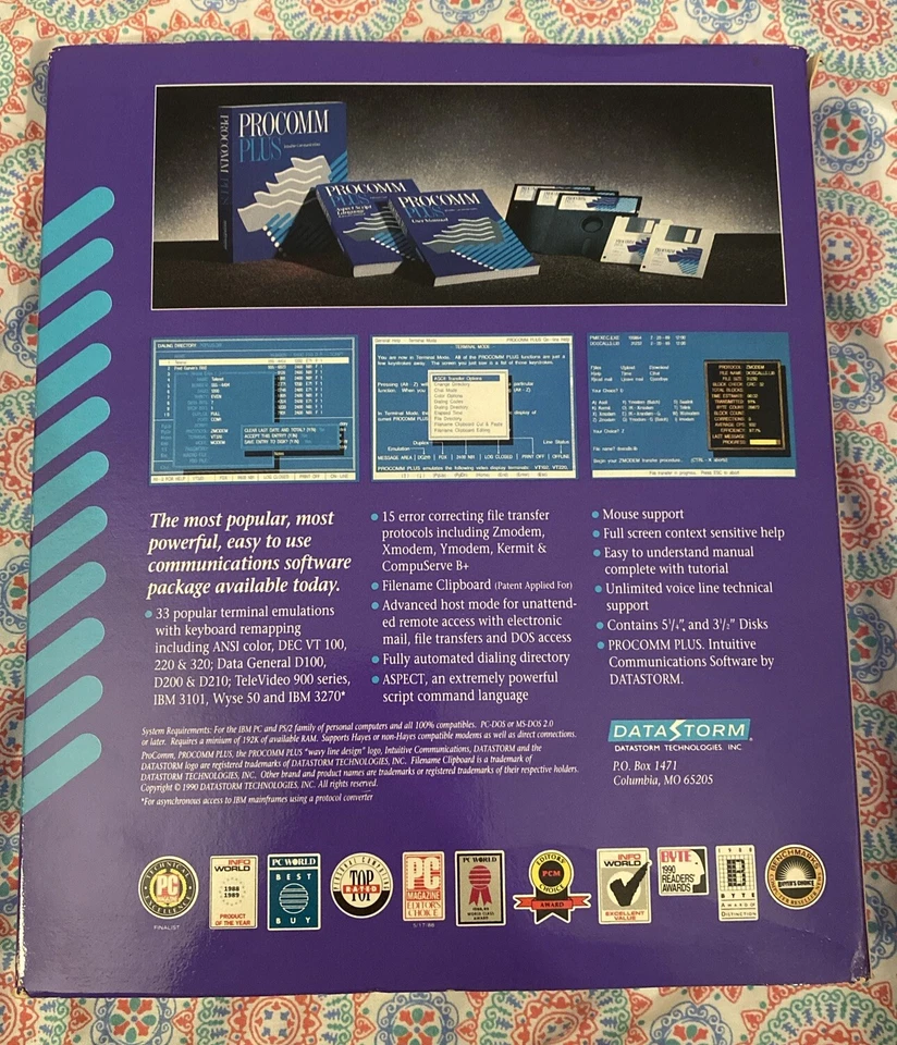 Vintage Procomm Plus Classic Communications 2.0 Data Storm Software NEW SEALED - Image 2 of 4