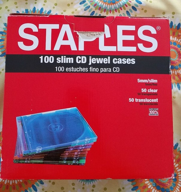 Staples 5mm Slim Jewel Cases 50/Pack eBay