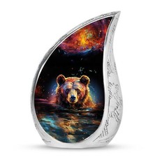 Bear Urn - Tear Drop Urns For Ashes - Cremation Companion Urns
