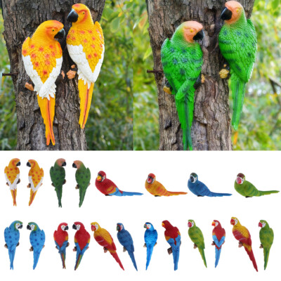 Realistisches Papageienharz Vogel Tierornament hängen