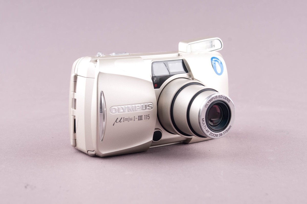 Olympus Mju III 115 35mm Point & Shoot Film Camera BOX | eBay