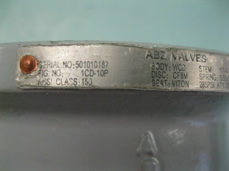4" 150# Válvulas ABZ 1CD-10P Válvula de retención de doble placa WCB x CF8M Foto 4 de 4