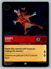 Goofy Daredevil Disney Lorcana TCG Foil Common 111/204 Dreamborn Hero