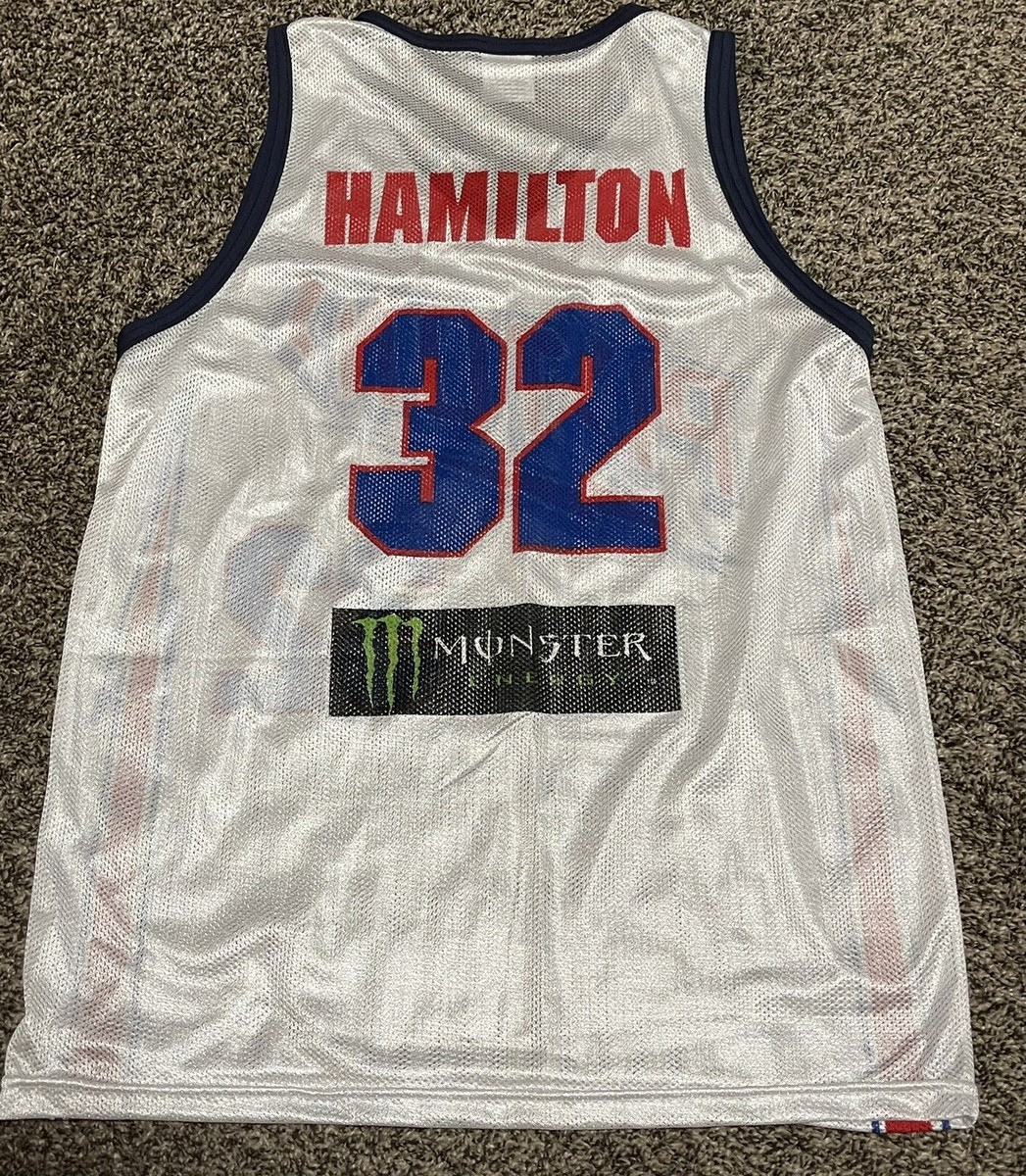 希少！ NBA PISTONS リチャード・ハミルトン ★ピストンズ ユニホーム NBA Detroit Pistons Richard Rip Hamilton # 32 Jersey. Kids