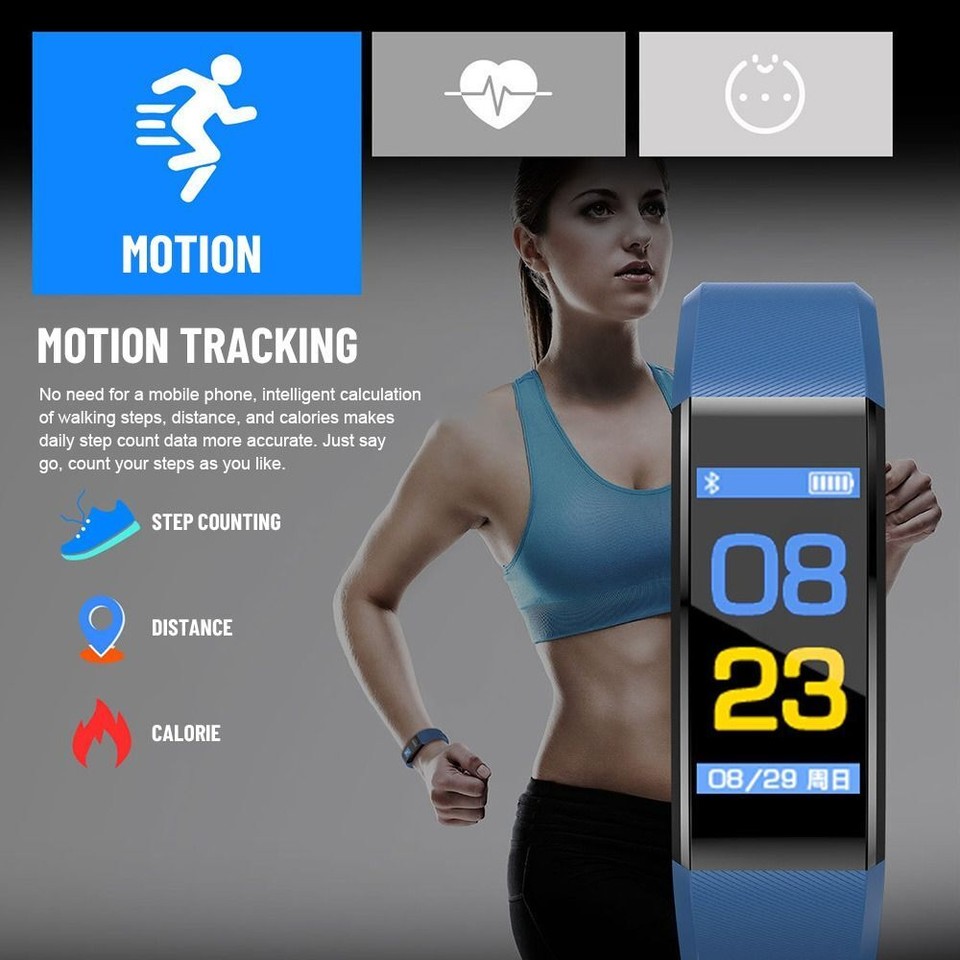 Step Counting Fitness Tracker Intelligent Watch Smart Bracelet Sports