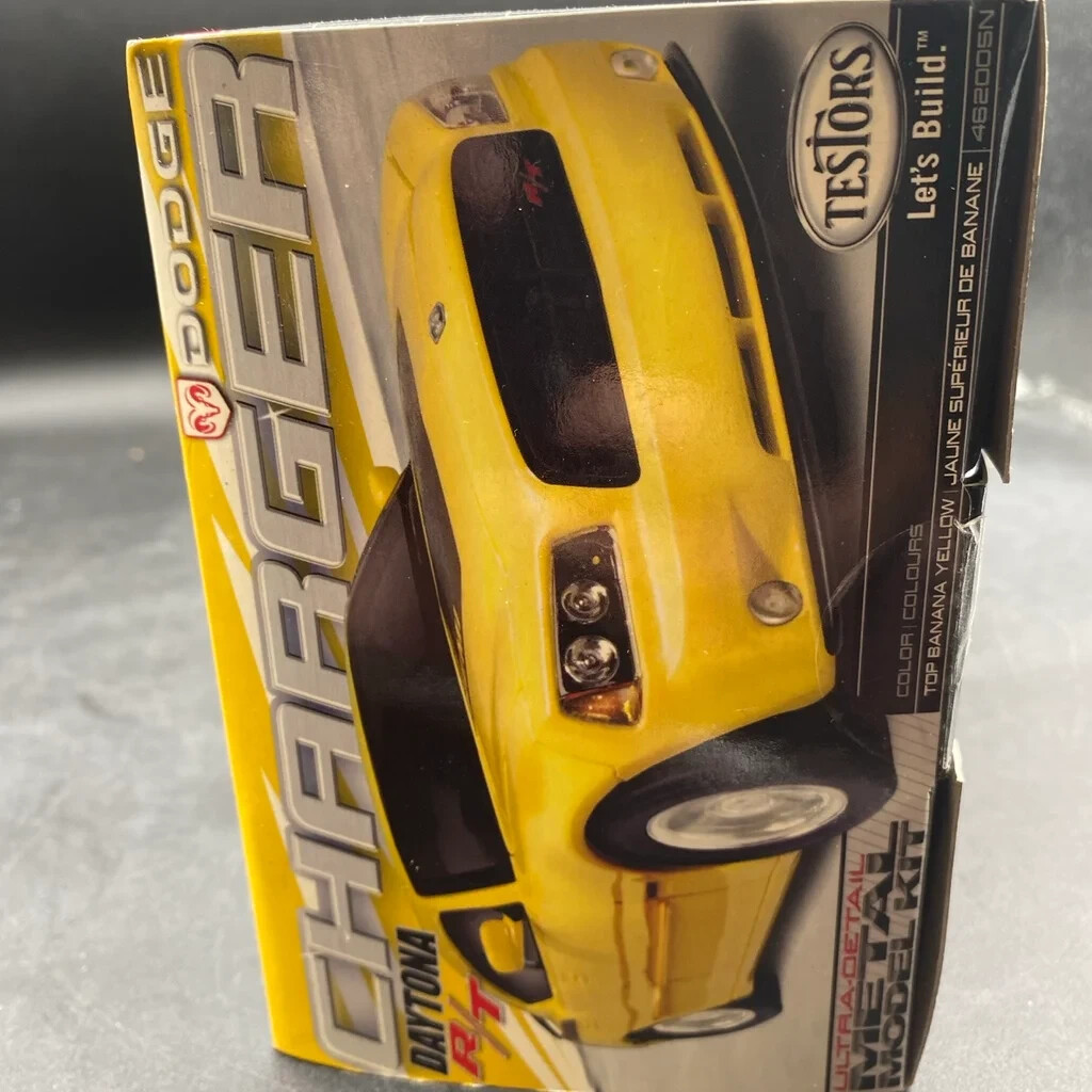 Testors 462005N, Dodge Charger Daytona Banana Yellow, Metal Model Kit