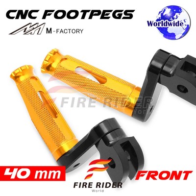40mm Adjustable Gold Rider Foot Pegs SHINOBI For XB12R Firebolt 04+