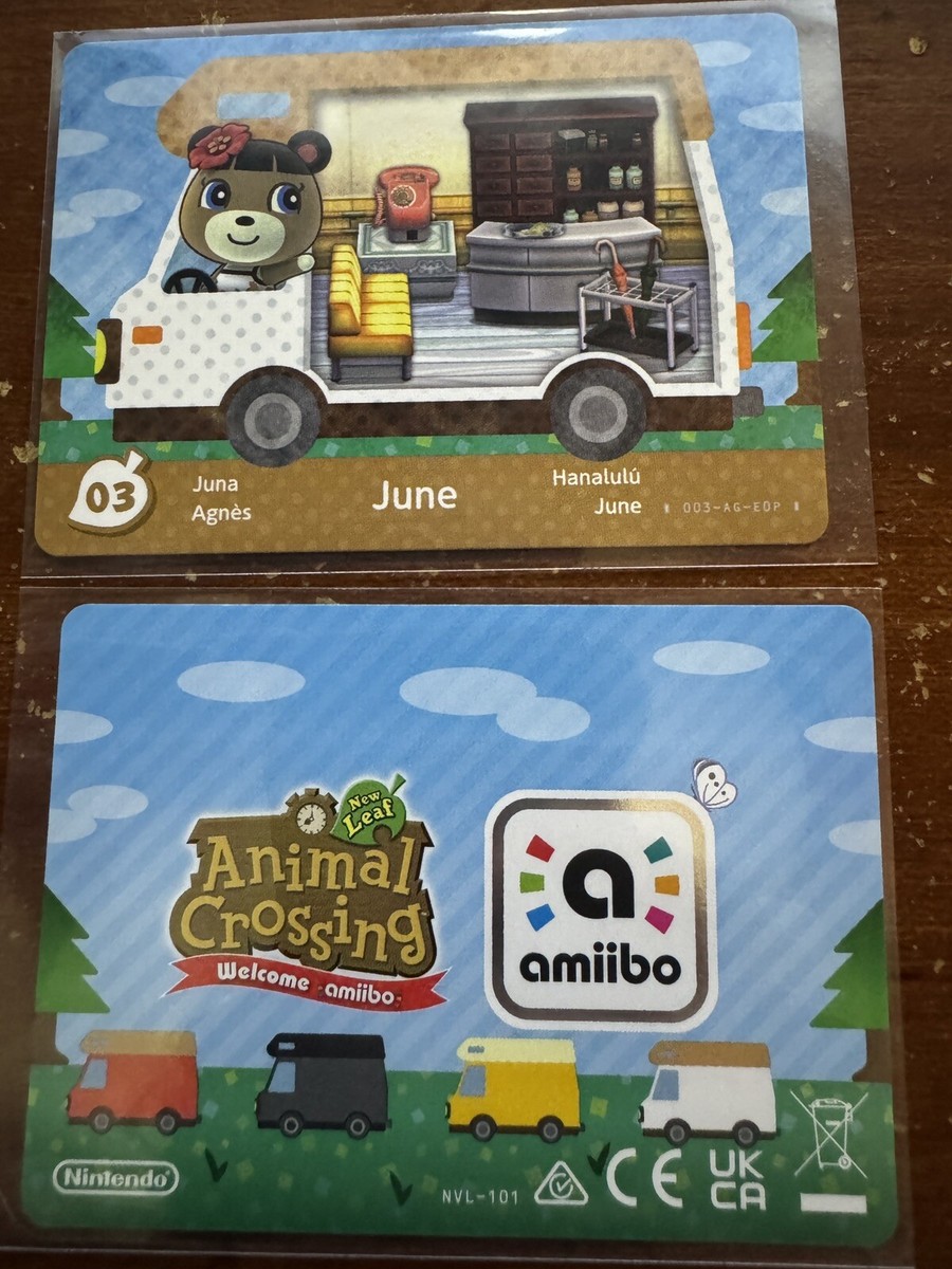 JUNE # 03 AUTHENTIC Nintendo Animal Crossing New Leaf Welcome