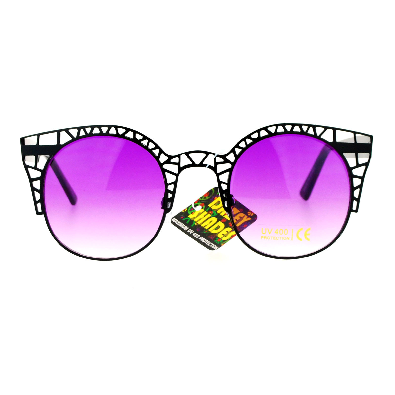 Celosia Metal Top Cateye Gafas de Sol Mujer Vintage Moda Gafas UV400