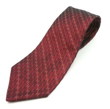 Jones New York Men's Antique Red Patterned Tie Imported Silk