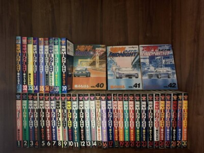 Wangan Midnight 1-42 Complete set Manga Comic Kusunoki Michiharu