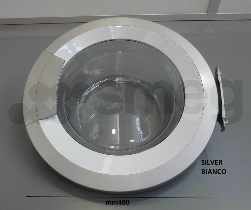 Oblò Lavatrice Smeg 695260142 Originale Completo - Diametro 480mm