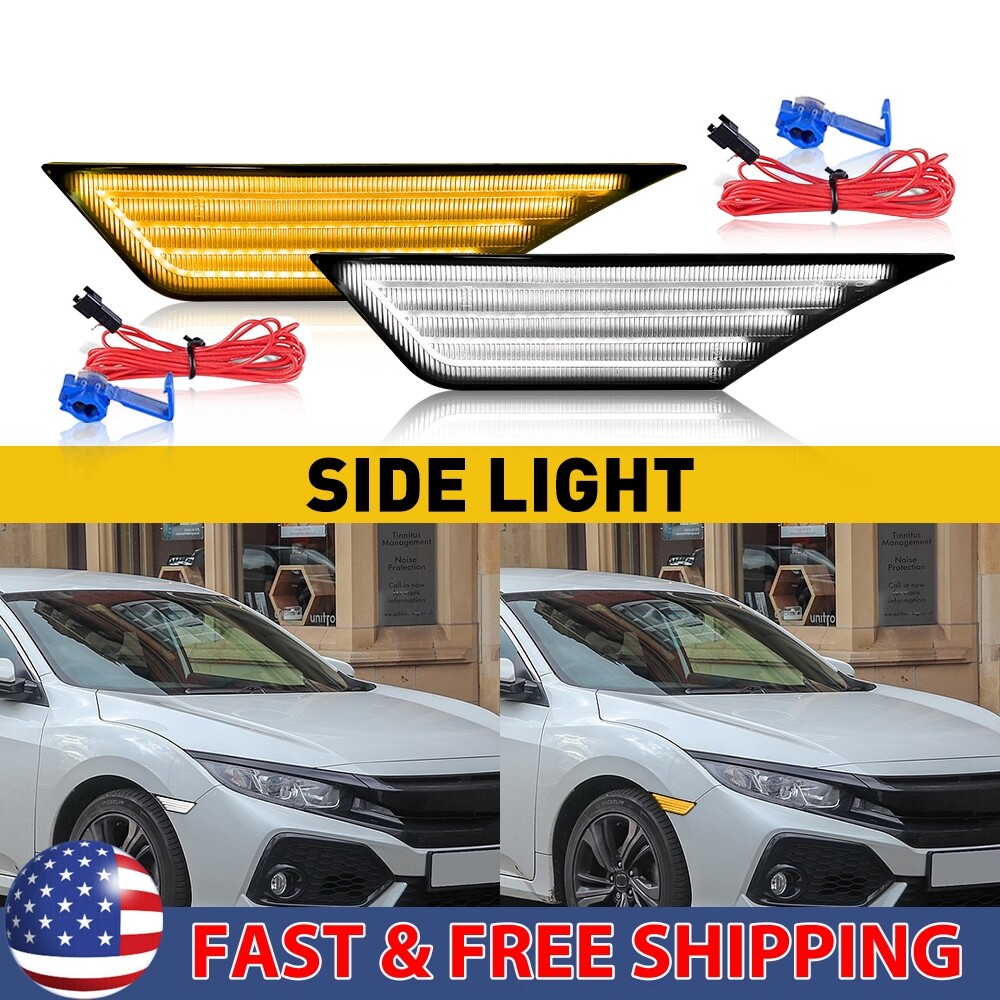 Sequential LED Side Marker Turn Signal Light for Honda Civic EAP