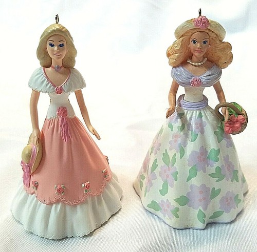 LOT OF 2 VINTAGE HALLMARK BARBIE KEEPSAKE ORNAMENTS SPRINGTIME 1995 1997 - Picture 12 of 12