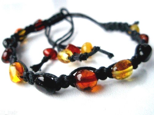 PULSERA DE ÁMBAR BÁLTICO NATURAL - SHAMBALLA / AMULETO - Imagen 2 de 10