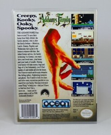 NES Storage Case - The Addams Family - NO GAME