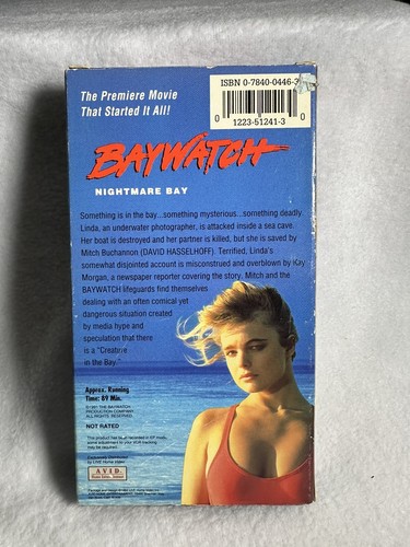 Baywatch Nightmare Bay 1994 VHS Avid Home Entertainment - Picture 2 of 5