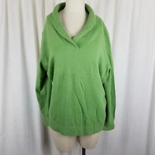 Sarah Spencer Woman Knit Shawl Collar Angora Lambswool Sweater Womens sz 3X Plus