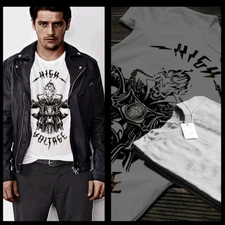 Motorcycle t-shirt racing American motorbike sport racing drag race skull tee