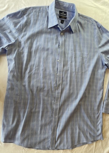 Blue Oxford pinpoint Cotton Dress Shirt 