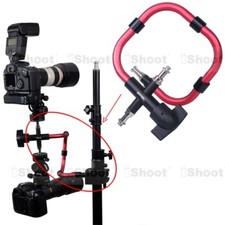 Support Flash Bracket Camera Holder for Light Stand Tripod Panning Ball Head