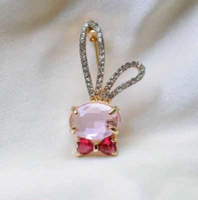 Bunny Rabbit pin SMALL Easter Fashion jewelry NEW Free Ship 1.5 Inch