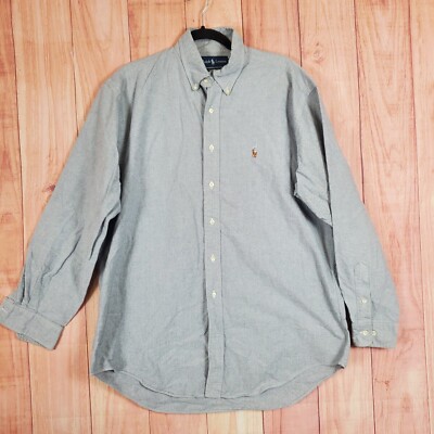 Ralph Lauren Yarmouth Shirt Mens Sz XL ( 16.5 33/34 ) Button Down Flesh Pony