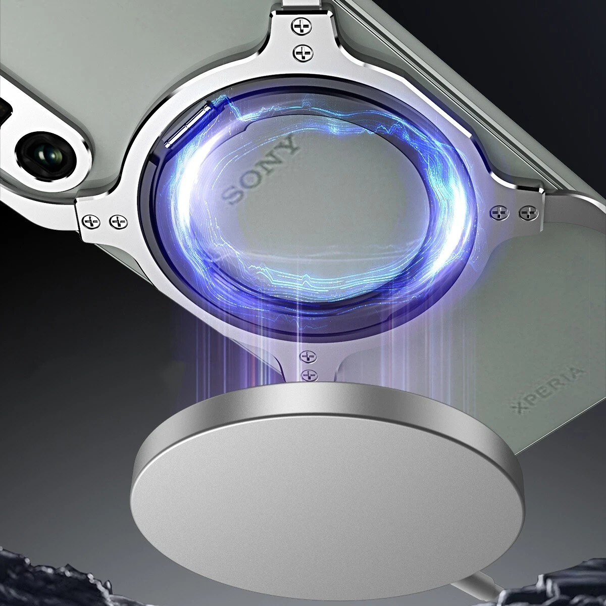 Magnetic Metal Armor X Type Rimless Stand Case For Sony Xperia 1 V , Xperia 1 IV - Picture 7 of 18