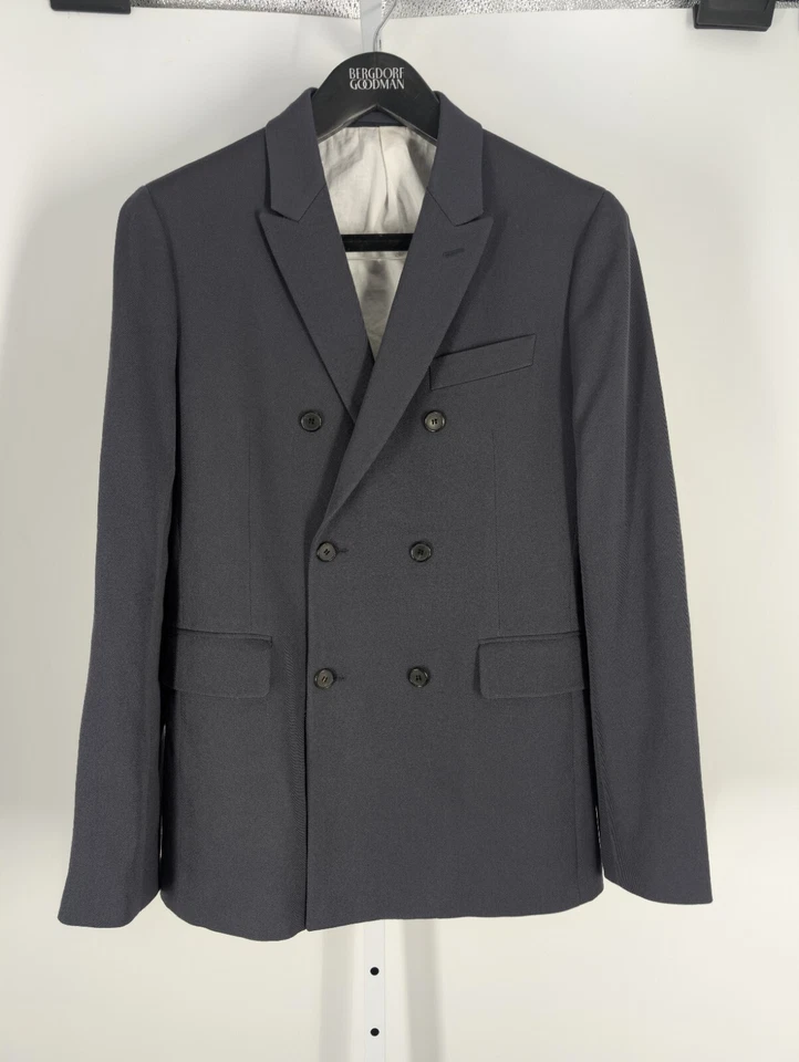 Blazer Calvin Klein 205w39nyc Colección Raf Simons Doble Pecho Gris 50 Italia Foto 2 de 4