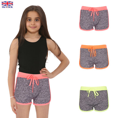 Girls Shorts Cotton Lightweight Hot Short Summer Pants Dance