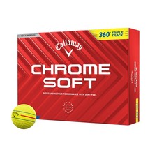 NEW Callaway Chrome Soft 360 Triple Track Yellow 2024 Golf Balls