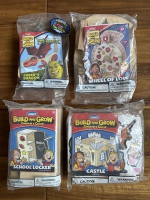 Lowe's Build and Grow DIY Kits For Kids Project Lot Of 4 New Sealed