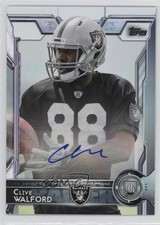 2015 Topps Rookie Variation Auto Clive Walford (Black Jersey) #413 Auto 2t4