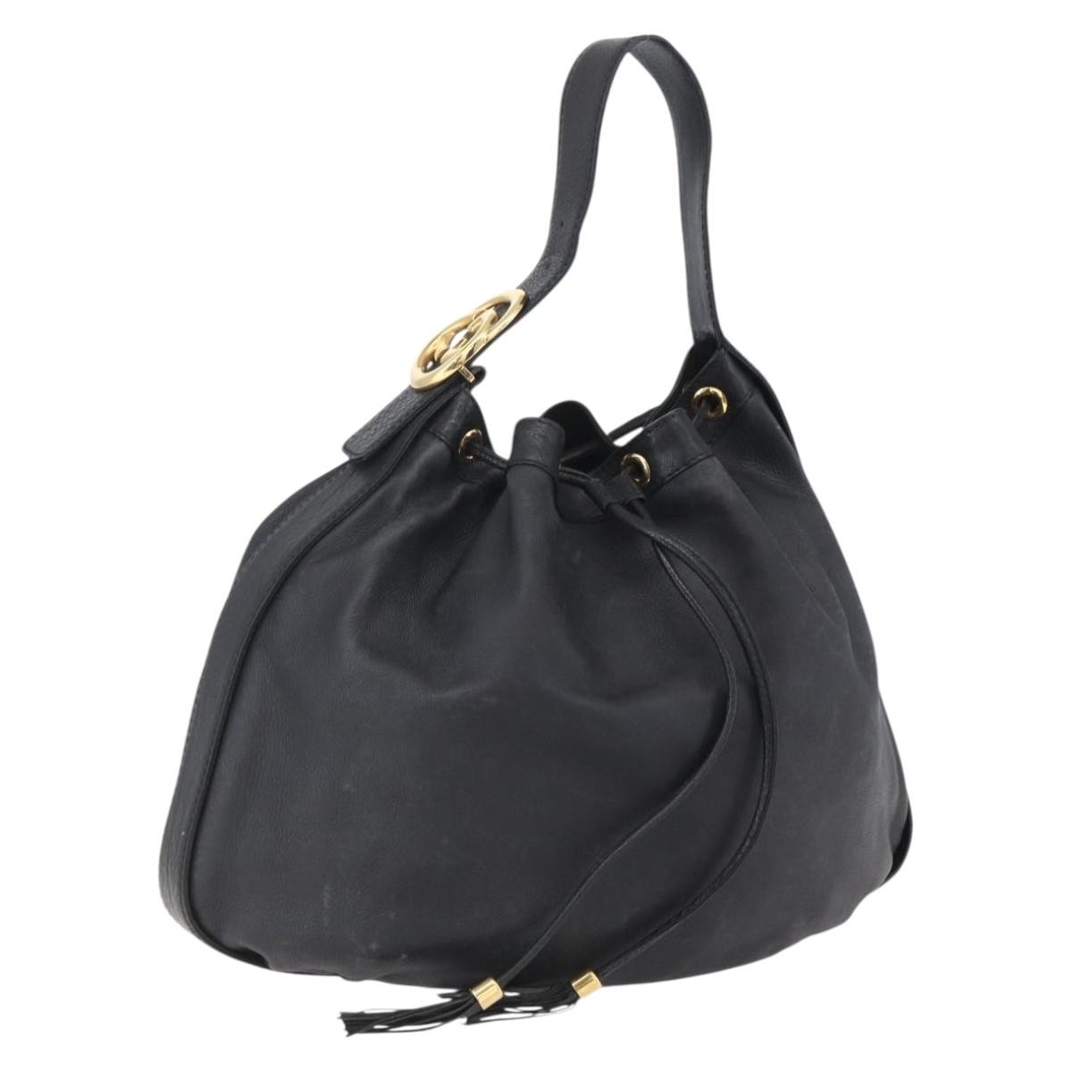 Gucci Interlocking Icon Drawstring Hobo Leather B… - image 1