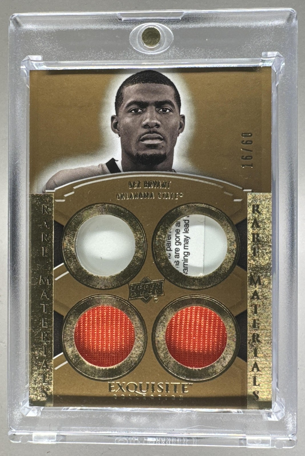 Dez Bryant UD Exquisite Collection Rare Materials #ERMBR Base