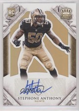 2015 Panini Crown Royale Rookie Signature Gold 8/30 Stephone Anthony Auto fm0