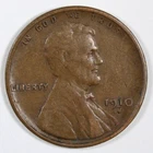 1910-S Lincoln Wheat Cent Semi-Key Date Rare Very Fine Free Shipping