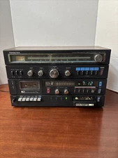 SOUNDESIGN 5958 AM/FM Stereo Receiver w/ Cassette Recorder Player 8 track Player