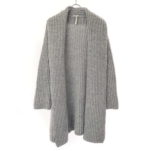 HERMES by Martin Margiela 1999AW Low Gauge Cashmere Knit Coat Gray S Used ITCVY6
