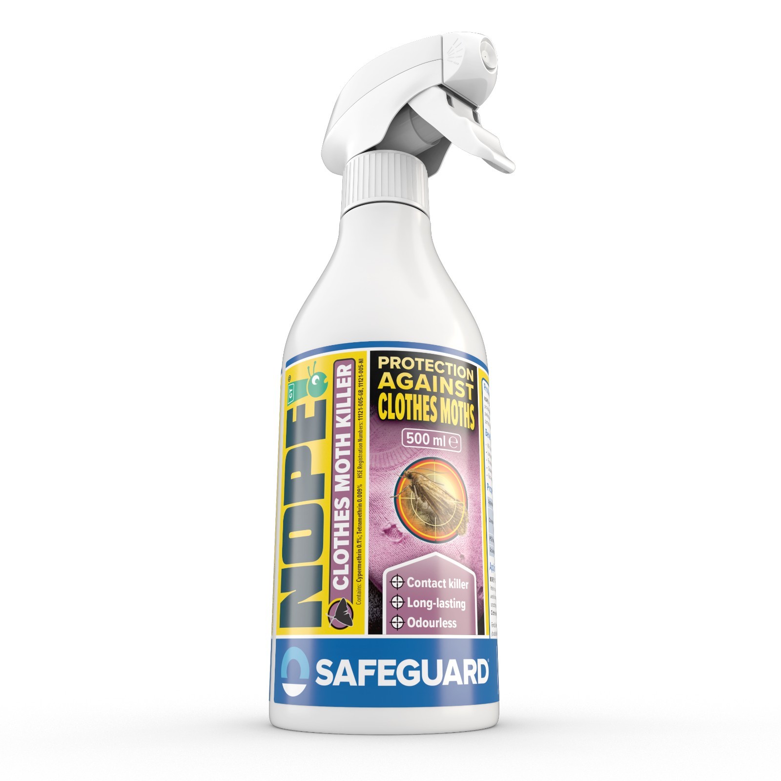 NOPE! Moth Killer Spray Repellent – Moth Treatment for Home, Wardrobe & Carpet