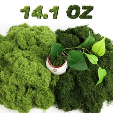 14.1 OZ Fake Moss for Crafts 2 Colors Light  Dark Green Faux Moss for DIY Decor