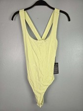 NWT FOREVER 21 Size Large Women's Pale Green Tank Top Bodysuit