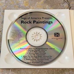 Sega CD Hot Hits Adventurous Music Sampler + Rock Paintings 2 CDs CD+G